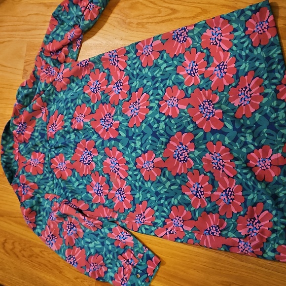 Floral Green and Pink Dress - Picture 4 of 5